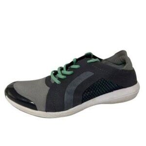 Aetrex Sloane Sporty Berries SB501W Gray Green Lace Up Sneakers Women's Size 8.5